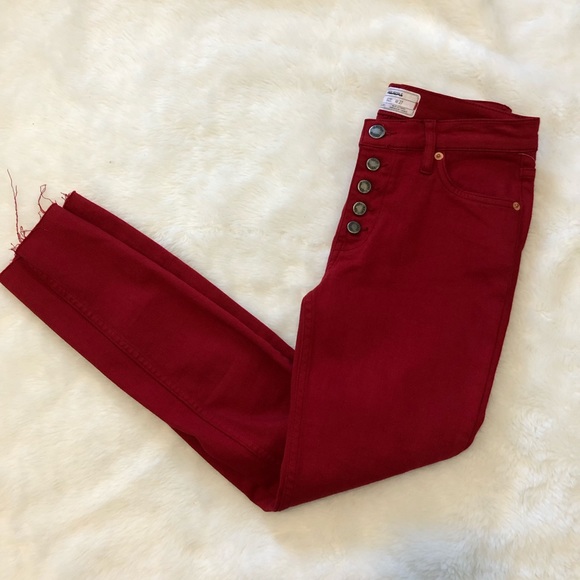 Free People Pants - New free People red skinny jeans